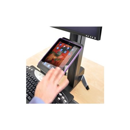 Ergotron WorkFit-S Tablet/Document Holder - Upevňovací komponent (držák) - pro tablet - plast - černá - pro WorkFit-S Dual