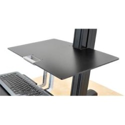 Ergotron WorkFit-S - Upevňovací komponent (pracovní plocha) - phenolic composite - černá