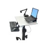 Ergotron TeachWell MDW Laptop Kit - Upevňovací komponent (clamp, security bracket) - pro notebook (počítač) - tuhově šedý - pro