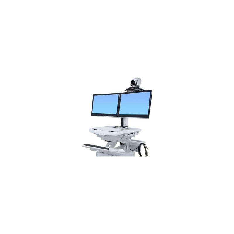 Ergotron StyleView Camera Shelf - Upevňovací komponent (úchyt, police, montážní materiál, pásek na suchý zip, popruh) - pro