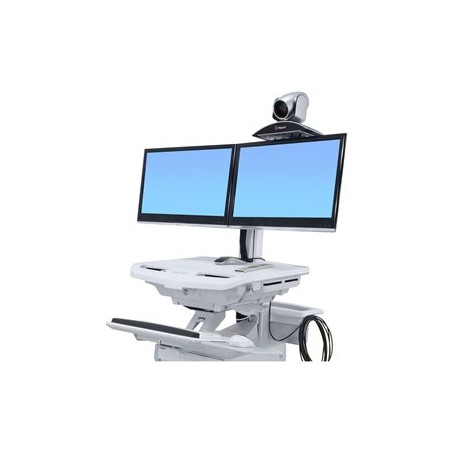 Ergotron StyleView Camera Shelf - Upevňovací komponent (úchyt, police, montážní materiál, pásek na suchý zip, popruh) - pro