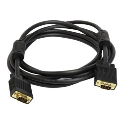 Ergotron - Kabel VGA - HD-15 (VGA) (M) do HD-15 (VGA) (M) - 3 m - lisovaný - černá - pro P/N: 45-353-026
