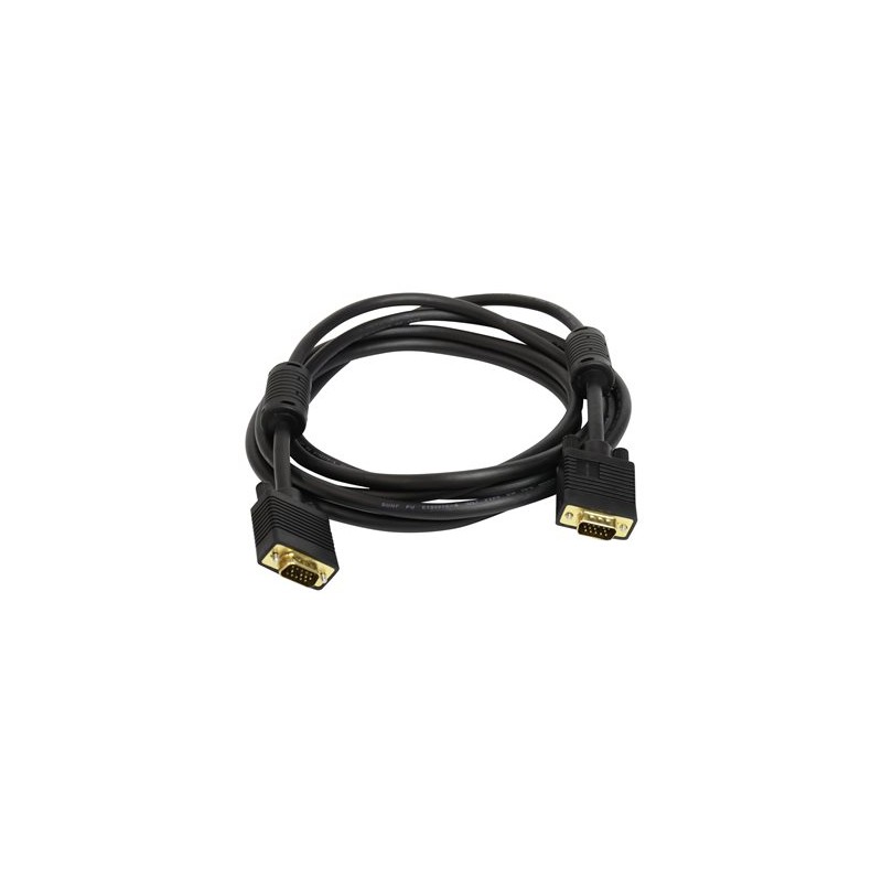 Ergotron - Kabel VGA - HD-15 (VGA) (M) do HD-15 (VGA) (M) - 3 m - lisovaný - černá - pro P/N: 45-353-026