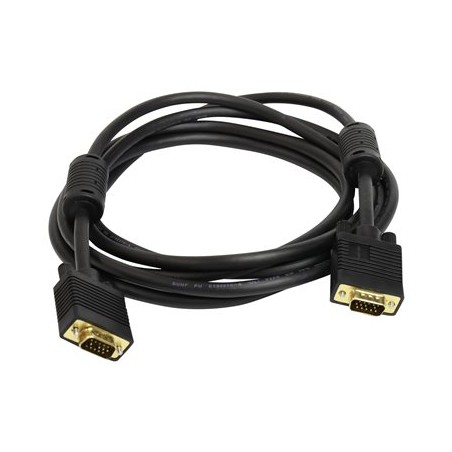 Ergotron - Kabel VGA - HD-15 (VGA) (M) do HD-15 (VGA) (M) - 3 m - lisovaný - černá - pro P/N: 45-353-026