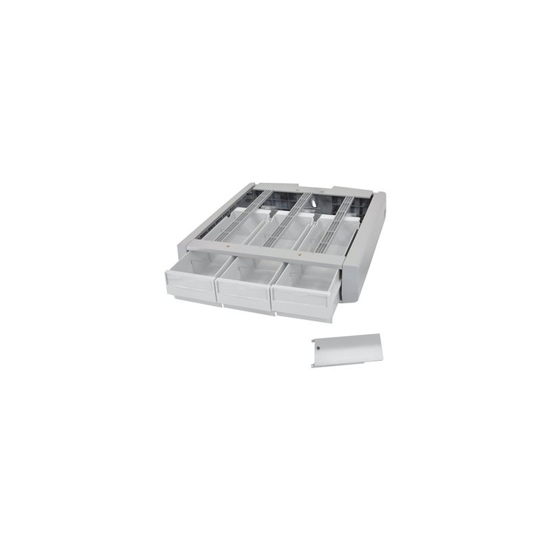 Ergotron StyleView Supplemental Storage Drawer, Triple - Upevňovací komponent (zásuvkový modul) - šedá, bílá