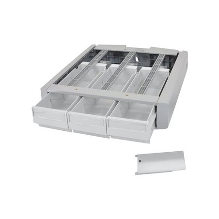 Ergotron StyleView Supplemental Storage Drawer, Triple - Upevňovací komponent (zásuvkový modul) - šedá, bílá