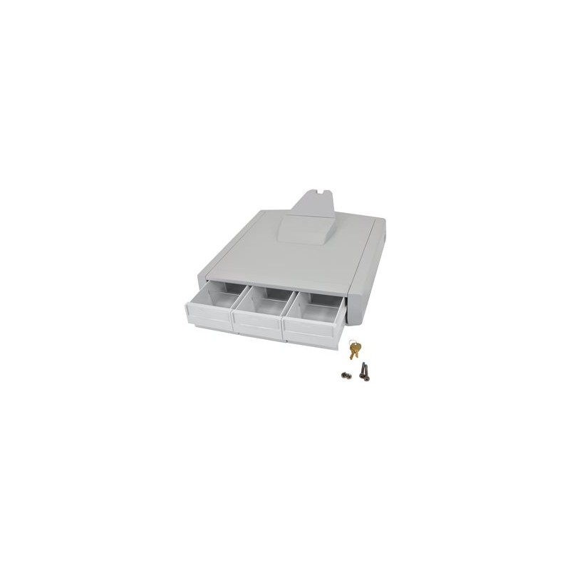 Ergotron StyleView Primary Storage Drawer, Triple - Upevňovací komponent (zásuvkový modul) - šedá, bílá