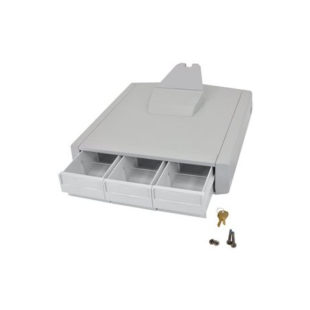 Ergotron StyleView Primary Storage Drawer, Triple - Upevňovací komponent (zásuvkový modul) - šedá, bílá