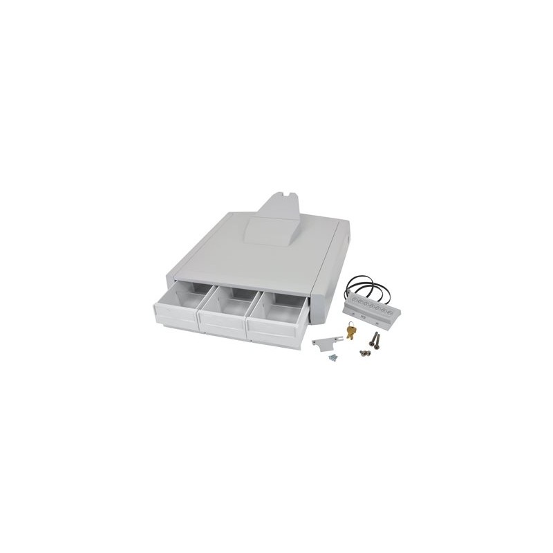 Ergotron SV43 Primary Triple Drawer for Laptop Cart - Upevňovací komponent (zásuvkový modul) - šedá, bílá
