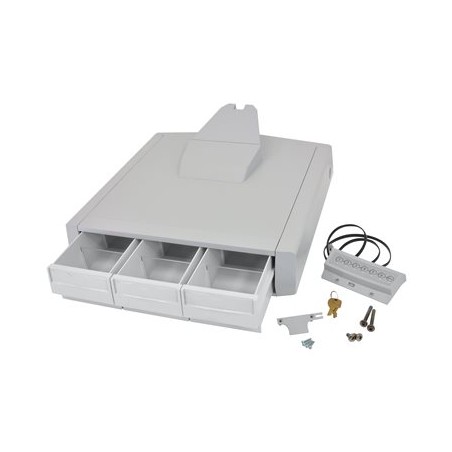 Ergotron SV43 Primary Triple Drawer for Laptop Cart - Upevňovací komponent (zásuvkový modul) - šedá, bílá