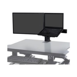 Ergotron WorkFit - Montážní sada (úchyt na stůl) - pro LCD displej / notebook - černá - velikost obrazovky: až 24"