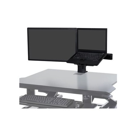 Ergotron WorkFit - Montážní sada (úchyt na stůl) - pro LCD displej / notebook - černá - velikost obrazovky: až 24"