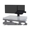 Ergotron WorkFit - Montážní sada (úchyt na stůl) - pro LCD displej / notebook - černá - velikost obrazovky: až 24"
