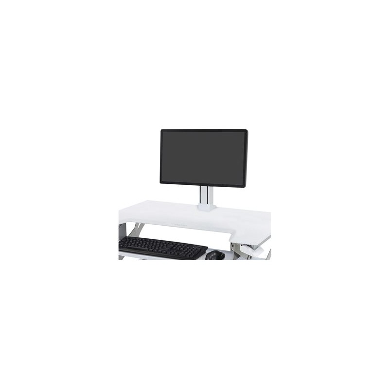 Ergotron WorkFit Single LD Monitor Kit - Upevňovací komponent (sada pro upgrade vozíku) - pro Displej LCD - bílá - velikost