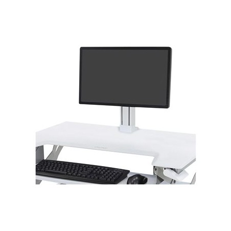 Ergotron WorkFit Single LD Monitor Kit - Upevňovací komponent (sada pro upgrade vozíku) - pro Displej LCD - bílá - velikost