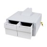 Ergotron StyleView Primary Double Tall - Upevňovací komponent (modul se 2 zásuvkami) - uzamykatelný - zdravotní - šedá, bílá
