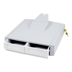 Ergotron StyleView Primary Storage Drawer, Double - Upevňovací komponent (zásuvkový modul) - uzamykatelný - zdravotní - šedá