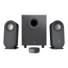 Logitech Z407 - Systém reproduktorů - pro PC - 2.1-kanálový - bezdrátový - Bluetooth - USB - 40 Watt (celkem) - tuhově šedý