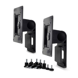 Ergotron Dual Monitor Tilt Pivot Kit - Montážní sada (2 čepy, 2 kabelové úvazky, šrouby) - pro 2 monitory - černá
