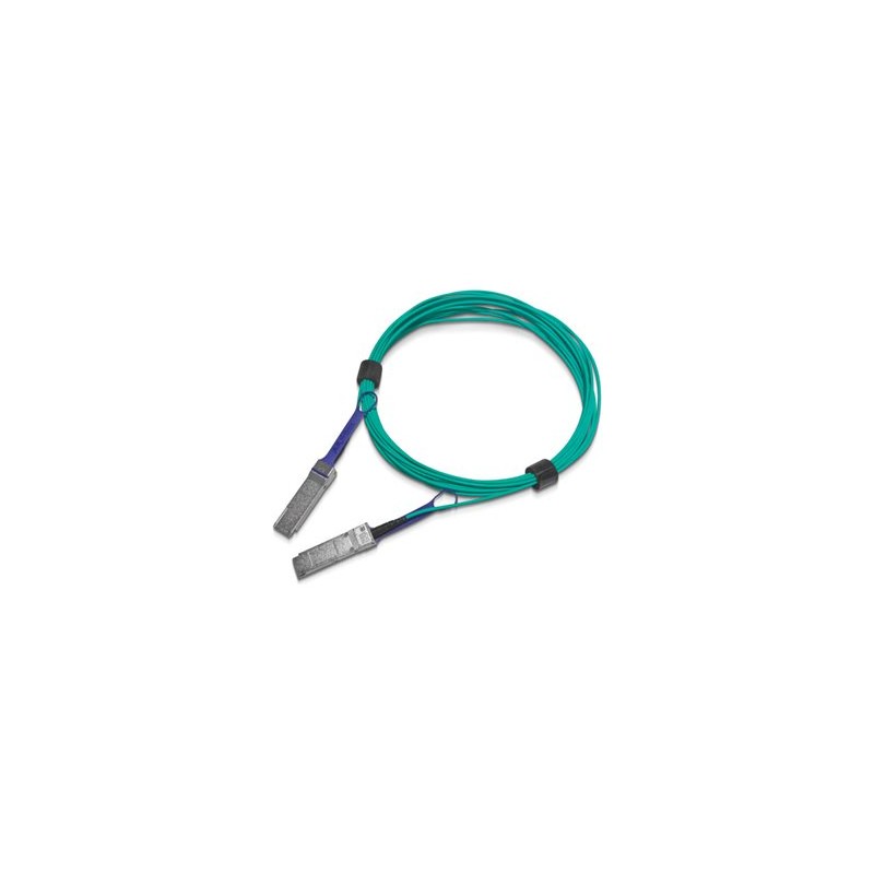 NVIDIA - Kabel pro přímé připojení 100GBase - QSFP do QSFP - 5 m - 5 m - optické vlákno - neobsahuje halogen, aktivní