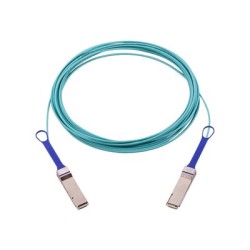 NVIDIA - Kabel pro přímé připojení 100GBase-AOC - QSFP do QSFP - 10 m - 10 m - optické vlákno - neobsahuje halogen, Active