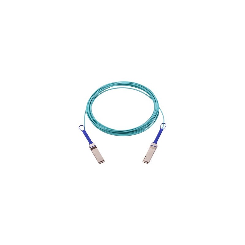 NVIDIA - Kabel pro přímé připojení 100GBase-AOC - QSFP do QSFP - 10 m - 10 m - optické vlákno - neobsahuje halogen, Active