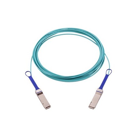 NVIDIA - Kabel pro přímé připojení 100GBase-AOC - QSFP do QSFP - 10 m - 10 m - optické vlákno - neobsahuje halogen, Active