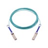NVIDIA - Kabel pro přímé připojení 100GBase-AOC - QSFP do QSFP - 10 m - 10 m - optické vlákno - neobsahuje halogen, Active