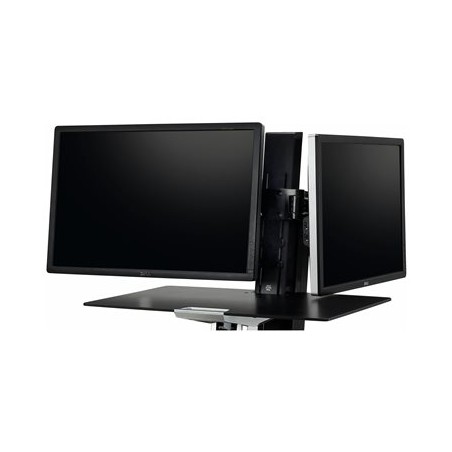 Ergotron - Upevňovací komponent (dvoukloubový) - pro 2 LCD displeje - černá - velikost obrazovky: až 25"