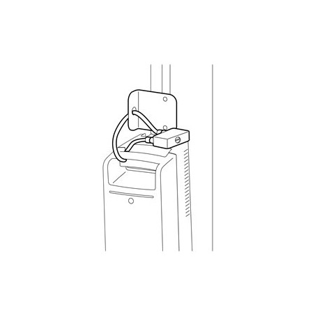Ergotron - Montážní sada (security bracket, lock with cable, 2 klíče, upínací prvky) - pro power system - zdravotní - bílá