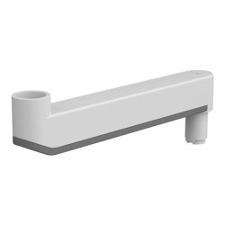 Ergotron CareFit Combo Extender - Upevňovací komponent (prodlužovací rameno, kryt kabelů, end caps) - hliník, plast - bílá