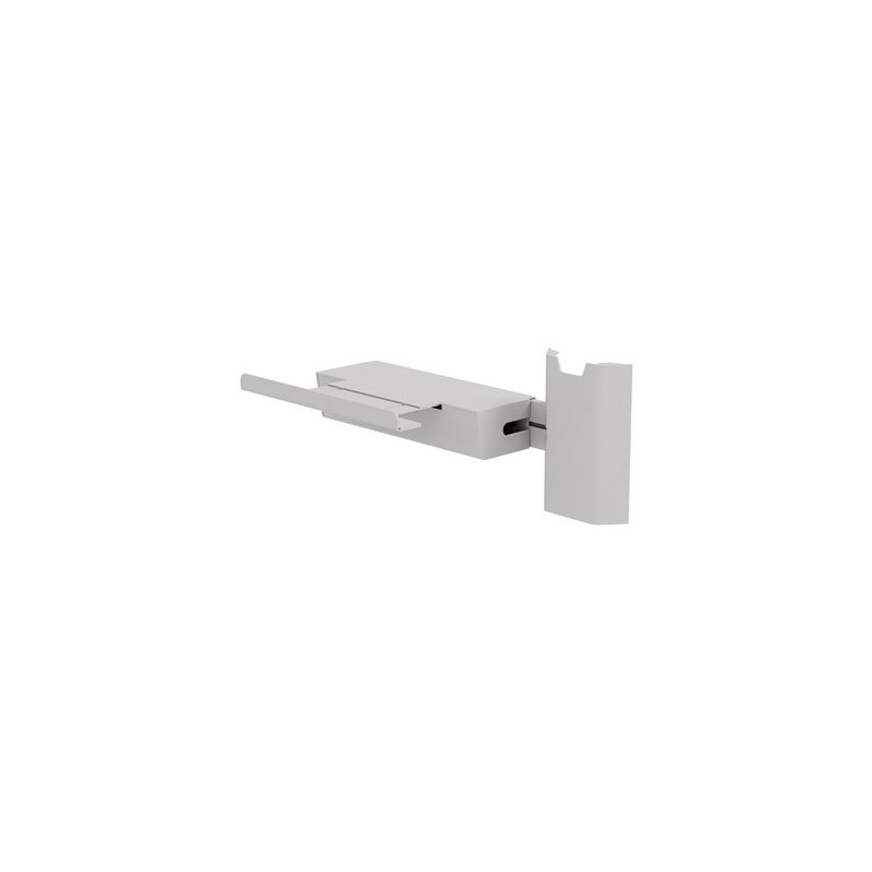 Ergotron - Printer bracket holder mounting kit - velký - montáž na nástěnnou kolejnici - bílá