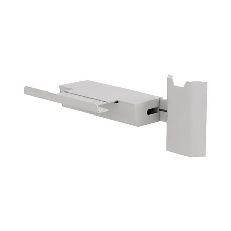 Ergotron - Printer bracket holder mounting kit - velký - montáž na nástěnnou kolejnici - bílá
