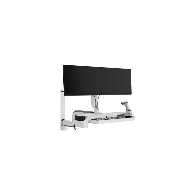 Ergotron CareFit - Upevňovací komponent (oblouk) - pro 2 LCD displeje - bílá - velikost obrazovky: až 24"
