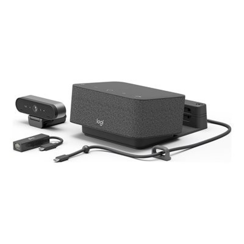 Logitech Logi Dock Focus Room Kit - Souprava pro video konference (Logitech BRIO Ultra HD Pro Webcam, Logitech Logi Dock)