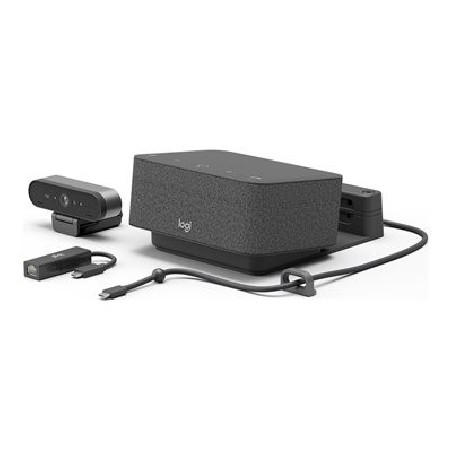 Logitech Logi Dock Focus Room Kit - Souprava pro video konference (Logitech BRIO Ultra HD Pro Webcam, Logitech Logi Dock)