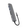 Epico 6v1 Alu Hub 8K s USB-C konektorem - šedá