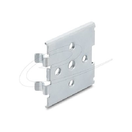 Delock DIN rail clip with 5 mounting hol, Delock DIN rail clip with 5 mounting hol