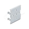 Delock DIN rail clip with 5 mounting hol, Delock DIN rail clip with 5 mounting hol