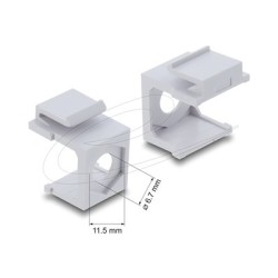 Delock Keystone cover white with 7 mm ho, Delock Keystone cover white with 7 mm ho