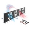 Delock 19 2U Rack Cover for 4 fans 80 x, Delock 19 2U Rack Cover for 4 fans 80 x