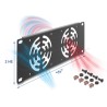 Delock 10 2U Rack Cover for 2 fans 80 x, Delock 10 2U Rack Cover for 2 fans 80 x
