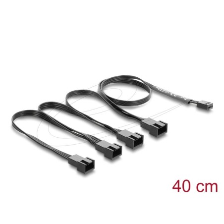 Delock Fan Cable splitter 1 x 4 pin PWM, Delock Fan Cable splitter 1 x 4 pin PWM