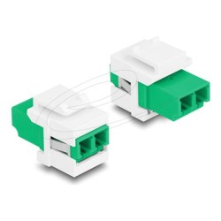 Delock Keystone Module LC Duplex female, Delock Keystone Module LC Duplex female 87066