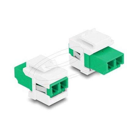 Delock Keystone Module LC Duplex female, Delock Keystone Module LC Duplex female 87066