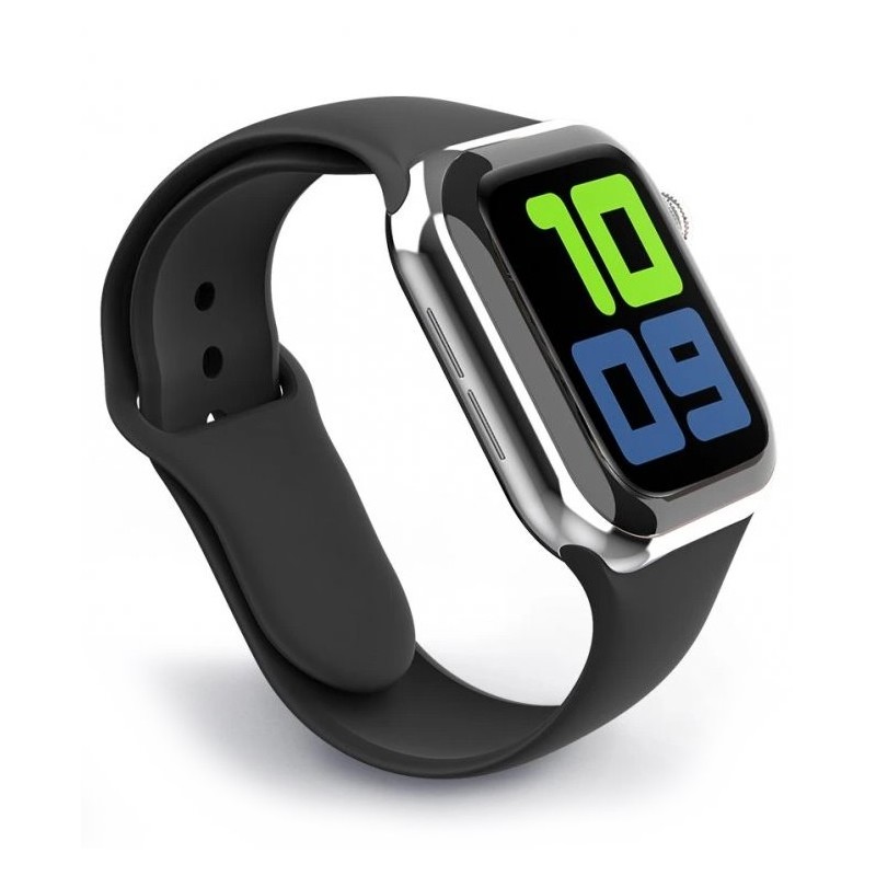 Swissten řemínek pro apple watch silikonový 42 / 44 / 45 / 49 mm černý