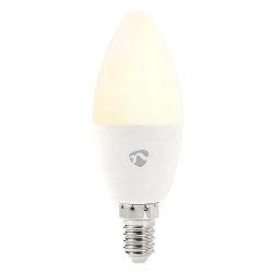 NEDIS chytrá LED žárovka/ Zigbee 3.0/ E14/ 4,9W/ 230V/ 470lm/ teplá až studená bíla/ 2200–6500K/ RGB/ stmívatelná