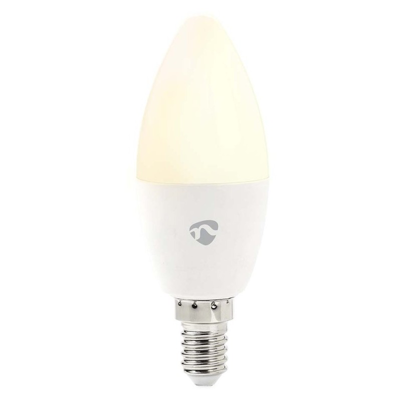 NEDIS chytrá LED žárovka/ Zigbee 3.0/ E14/ 4,9W/ 230V/ 470lm/ teplá až studená bíla/ 2200–6500K/ RGB/ stmívatelná