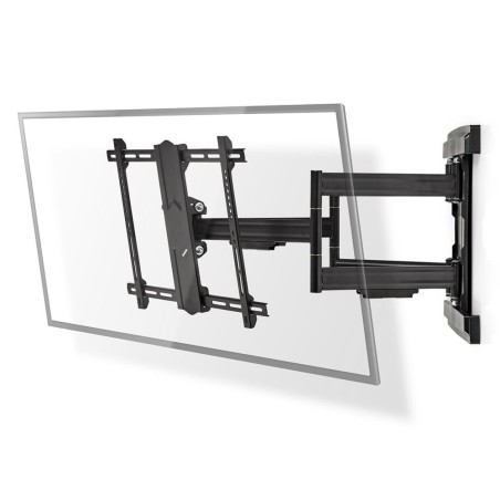 NEDIS nástěnný TV držák/ 37 - 80"/ nosnost 70 kg/ polohovatelný/ ocel/ černý