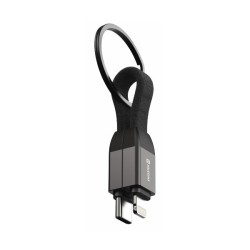 Swissten magnetický keychain kabel usb-c / lightning 9,7 cm